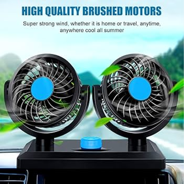 Ventilateur double tête rotatif USB مروحة مزدوجة برأسين قابلة للدوران - Image 2